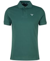 Men's Barbour Tartan Pique Polo Shirt - Green Gables