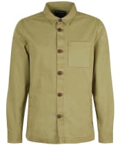 Men's Barbour Washed Overshirt - Bleached Olive