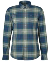 Men's Barbour Lewis Tailored Shirt - Kielder Blue Tar