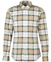 Men's Barbour Lewis Tailored Shirt - AMBLE SAND TARTA