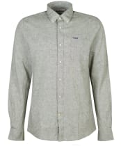 Men's Barbour Nelson Tailored Shirt - Bleached Olive