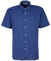 Men's Barbour Nelson S/S Summer Shirt - Indigo