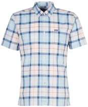 Men's Barbour Gordon Summerfit Shirt - PINK SALT TARTAN