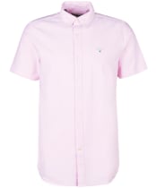 Men's Barbour Oxtown Short Sleeve Tailored Shirt - Pink