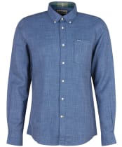 Men's Barbour Ramport Tailored Shirt - Denim Blue
