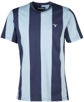 Men's Barbour Osborne Stripe Tee - Powder Blue