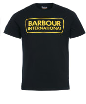 Men's Barbour International Essential Large Logo T-Shirt - Black