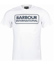 Men's Barbour International Essential Large Logo T-Shirt - White
