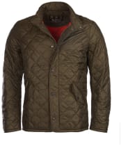 Men's Barbour Flyweight Chelsea Quilted Jacket - Olive