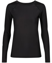 Women's Volcom Simply Core Rashguard LS - Black