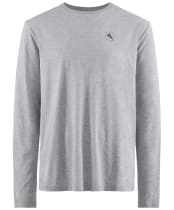 Men's Klättermusen Runa Elements Long Sleeved T-Shirt - Grey Melange