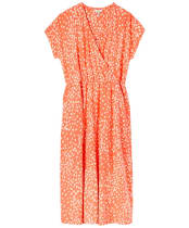 Women's Joules Vivian Dress - Bright Coral Spot