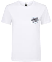 Women's Santa Cruz Gingham Dot T-Shirt - White