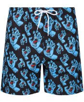 Men's Santa Cruz Hands All Over Swimshort - Black