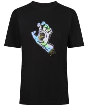 Men's Santa Cruz Holo Screaming Hand T-Shirt - Black