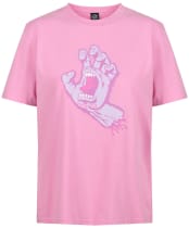 Women's Santa Cruz Rigid Screaming Hand T-Shirt - Rose Wash