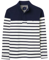 Men's Joules Newell Quarter Zip - Navy / White Stripe