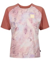 Women's Picture Ice Flow Print T-Shirt - Geology Cream