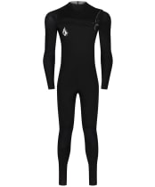 Men's Volcom 3/2Mm Chest Zip Fullsuit - Black