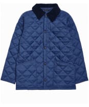 Boy's Barbour Liddesdale Quilted Jacket, 10-15yrs - Mid Blue