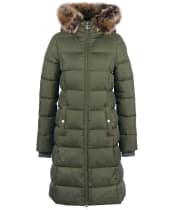 Women's Barbour Rosoman Quilted Jacket - Deep Olive