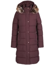 Women's Barbour Grayling Quilted Jacket - Black Cherry