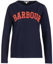 Women's Barbour Bracken T-shirt - Navy