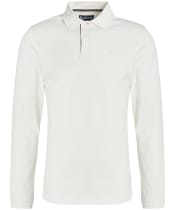 Men’s Barbour L/S Sports Polo Shirt - Whisper White