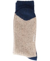 Men's Barbour Houghton Socks - Stone / Navy