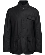 Men's Barbour Np Pendle Waxed Jacket - Black