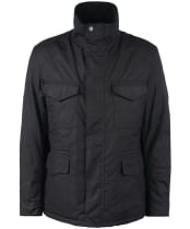 Men's Barbour Np Emble Waxed Jacket - Black