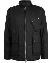 Men's Barbour International Transport Waxed Jacket - Black