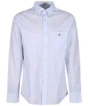 Men's Gant Regular Poplin Gingham Shirt - Light Blue