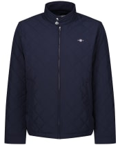 Men's Gant Quilted Windcheater Jacket - Evening Blue
