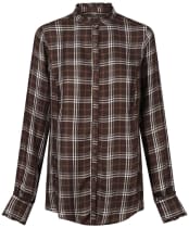 Women's Ariat Clarion Blouse - Mole Plaid