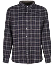 Men's Ariat Clement Button Down Flannel Shirt - Navy Plaid