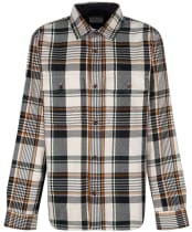 Men's Gant Heavy Twill Check Overshirt - Putty