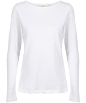 Women’s Lily & Me Monica Long Sleeve Cotton Top - White