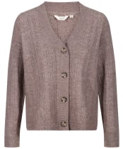 Women’s Lily & Me Cornwell Pointelle Loose Fit Cardigan - Taupe