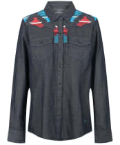 Women's Ariat Dutton Classic Fit Cotton Chambray Shirt - Rinsed
