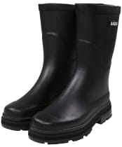 Women’s Aigle Mid Height Rain Wellington Boots - Black