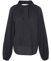 Women's Barbour Alberta Seersucker Shirt - Black