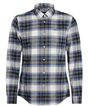 Men's Barbour Bowmont Long Sleeve Tailored Cotton Shirt - Olive
