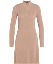Women's Barbour International Solar Knitted Dress - Camel