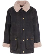 Women's Barbour Swainby Short Waxed Cotton Jacket - DULL CLASSIC/CLA