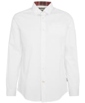 Men's Barbour Lyle Tailored Long Sleeve Shirt - White
