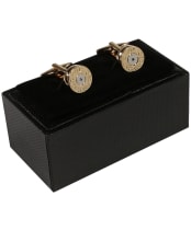 Men's Soprano Cartridge Stamp Cufflinks - Gold