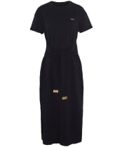 Women's Barbour International Whitson Midi Dress - Black