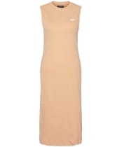 Women's Barbour International Hadfield Sleeveless Rib Midi Dress - Peach Melba