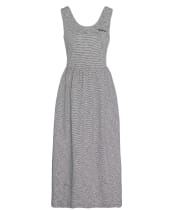 Women's Barbour Woodford Jersey Midi Dress - Navy Stripe
